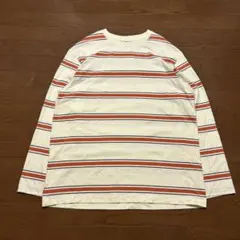00s UNIQLO ボーダー柄カットソー XLサイズ goodカラー 美品
