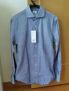 新品未使用　ビームスハート　ヘリンボーン柄 長袖シャツ