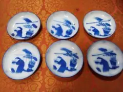 古伊万里染付　小皿