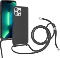 Phone 13 pro max ショルダーケース クロスボディネックレス