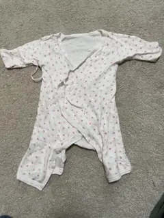 【よりどり2枚で349円】ミキハウス　花柄ロンパース　60