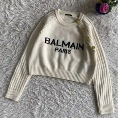 BALMAIN バルマン　ゴールドボタン　ロゴ入り　ホワイトのサムネイル