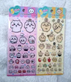 ちいかわ5サイズステッカー/ぷっくりシール2枚セット/韓国限定