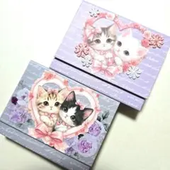 おすそ分け蛇腹ファイル　コラージュファイル　ファイルのみ　★ねこ★