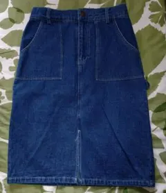 デニム タイトスカート ゴムウエスト