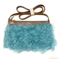 [J&M davidson] 羊毛ファーショルダーバッグ