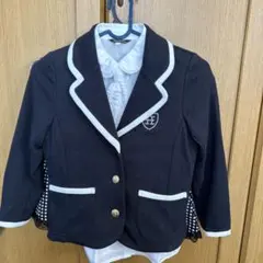 子供用フォーマルセット ブレザーと水玉スカート　130センチ