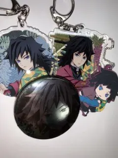 鬼滅の刃 缶バッジ アクリルキーホルダー