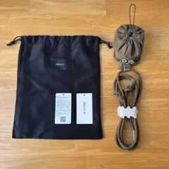 objcts.io デタッチャブルストラップ付ナイロンパース カーキブラウン