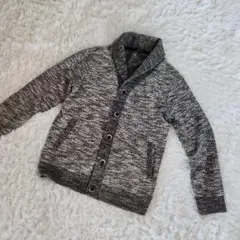 Yin & Yang NEXT カーディガン メンズ XL LL グレー 綿 混