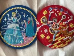 ディズニー刺繍缶バッチ2