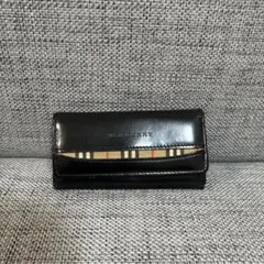 BURBERRY バーバリー レザーキーケース三連
