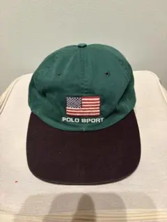 POLO SPORT ポロスポーツ ツートンキャップ　ラルフローレン　ビンテージ