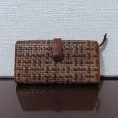 【ALBERO】レザー編込長財布のサムネイル