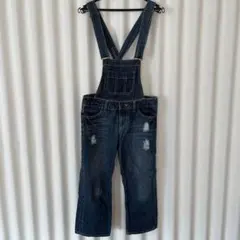 デニム　サロペット