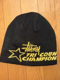 stussy ニット帽　スターロゴ