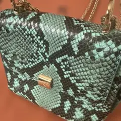 コブラパーツ ショルダーバッグ 蛇柄 ショルダーベルト取り外し可能 