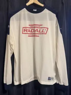 RADIALL メッシュロングスリーブカットソー ホワイト×ネイビーLのサムネイル