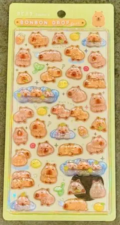 【正規品】カピバラ ボンボンドロップシール