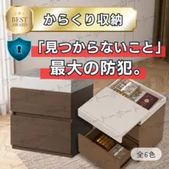からくり隠し棚・鍵付き】金庫 盗難 空き巣 防犯 セキュリティ サイド