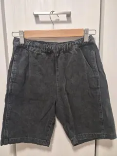 H&M ブラックデニム ハーフパンツ　140cm