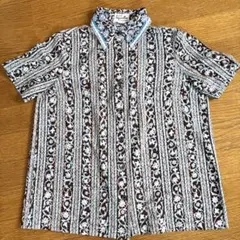 レトロ 総柄 半袖シャツのサムネイル
