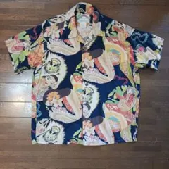 PARADISE FOUND アロハシャツ フラガール柄 レーヨンのサムネイル