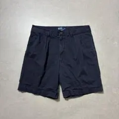 90s Polo by Ralph Laurenワイドショーツネイビーツータックのサムネイル