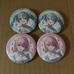 プロセカ 箔押し缶バッジ ミク ルカ