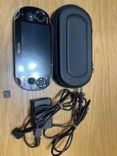 PS Vita PCH-1000 本体 充電器 ケース付き ブラック