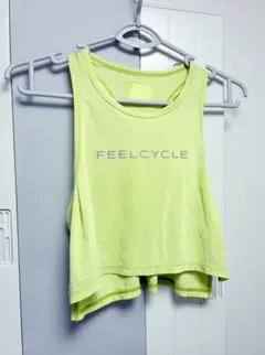 【新品未使用】FEELCYCLE★メッシュレイヤードタンク★イエローグリーン 新品未使用】FEELCYCLE☆メッシュレイヤードタンク☆イエローグリーン
