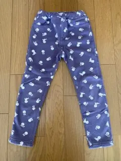 any FAM /エニィファム　裏起毛レギンスパンツ　パープル　プードル　110