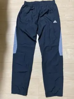 アディダスadidas　ウォームアップパンツ　ウィンドブレーカー　M　ブラック黒