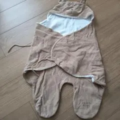 GELATO PIQUE クマのフード付きおくるみ