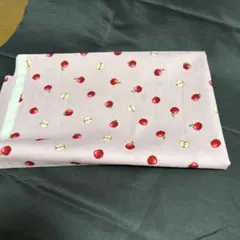 りんご生地　ピンク　50cm