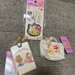 日焼けキティ　ハローキティ アクセサリーケースセット