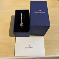 スワロフスキー ローズゴールド ブレスレット バングル 箱付き