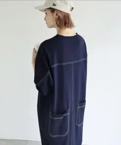 長袖ロングtシャツワンピース