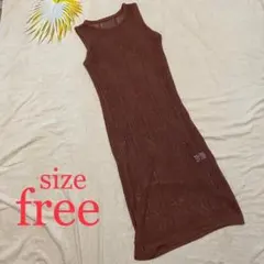 【シーモシェリー】ワンピース ロング メッシュ ニット シンプル フェミニン