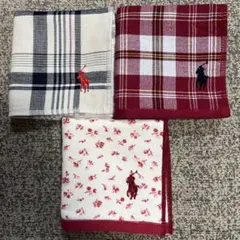 ラルフローレンガーゼハンカチ3枚