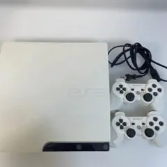 ホワイト PS3 本体 コントローラー2個付き