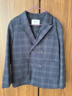 ZARA チェック柄 ダブルブレストジャケット サイズ7