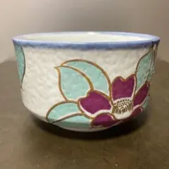 茶碗　瑠璃釉　金彩　波千鳥　加藤永山　抹茶茶碗　抹茶碗　茶道具　抹茶 茶碗 瑠璃釉 金彩 波千鳥 加藤永山 抹茶茶碗 抹茶碗 茶道具 抹茶