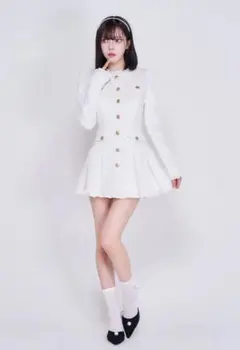 BELEAR MIMI スプリングツイードジャケットミニワンピース グレー