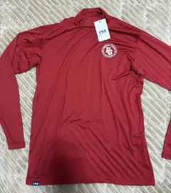FILA GOLF ハイネック レッド シャツ L