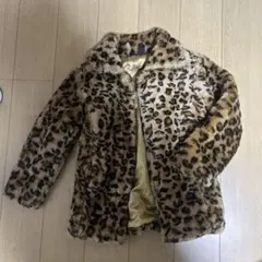 平成ギャル y2k　ヒョウ柄　豹柄　ファーコート　アウター　お兄系　グランジ