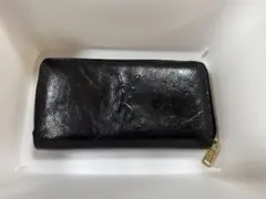 YSL ブラックレザー長財布