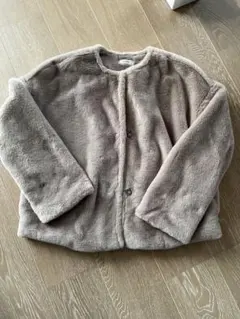 NOWNOW 2WAY ファージャケット ベージュ　 L しまむら