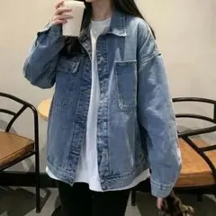 オーバーサイズデニムジャケット ライトブルー