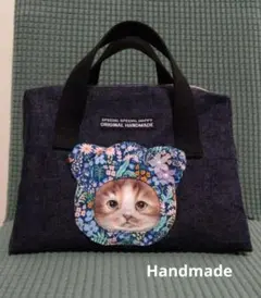 コヤンイサムチョン✕デニム 大型ポーチ　Handmadeのサムネイル